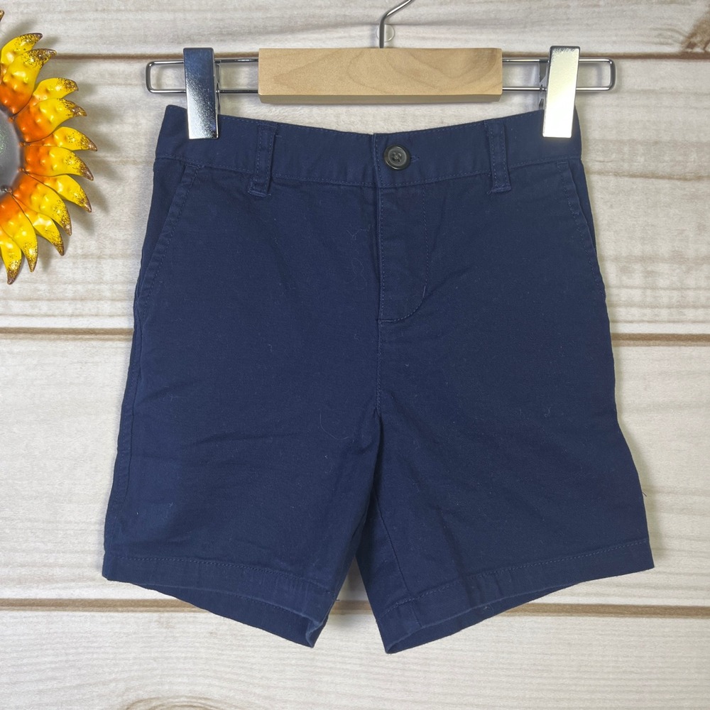 Ralph Lauren Kids Navy Blue Chino Shorts Size 24 Months Elastic Waist